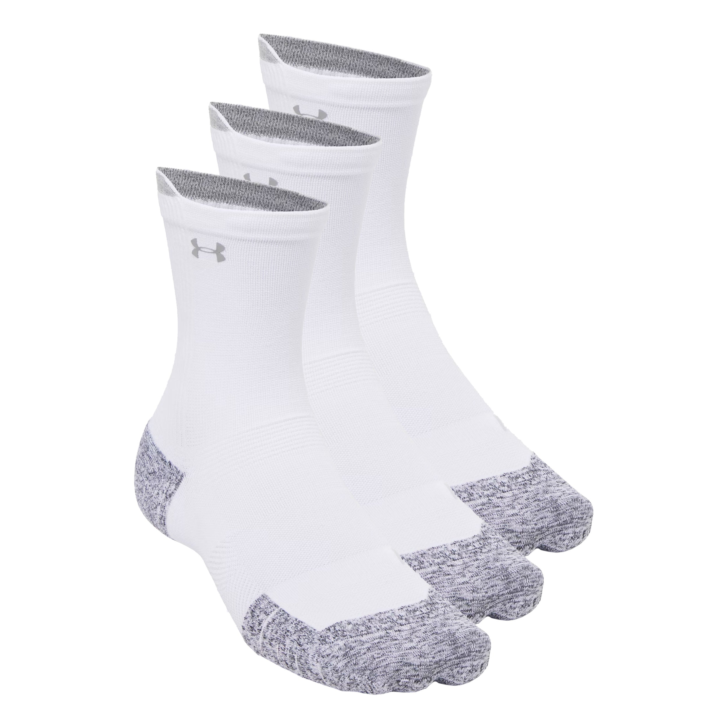 Under Armour Velociti Run Cush Crew 3pack Laufsocken Unisex - weiß, weiß