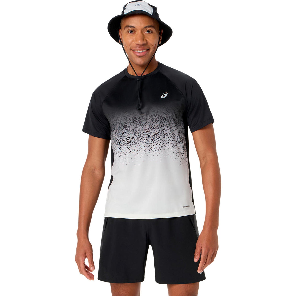 ASICS Road Ibuki  Laufshirt Herren - schwarz, beige