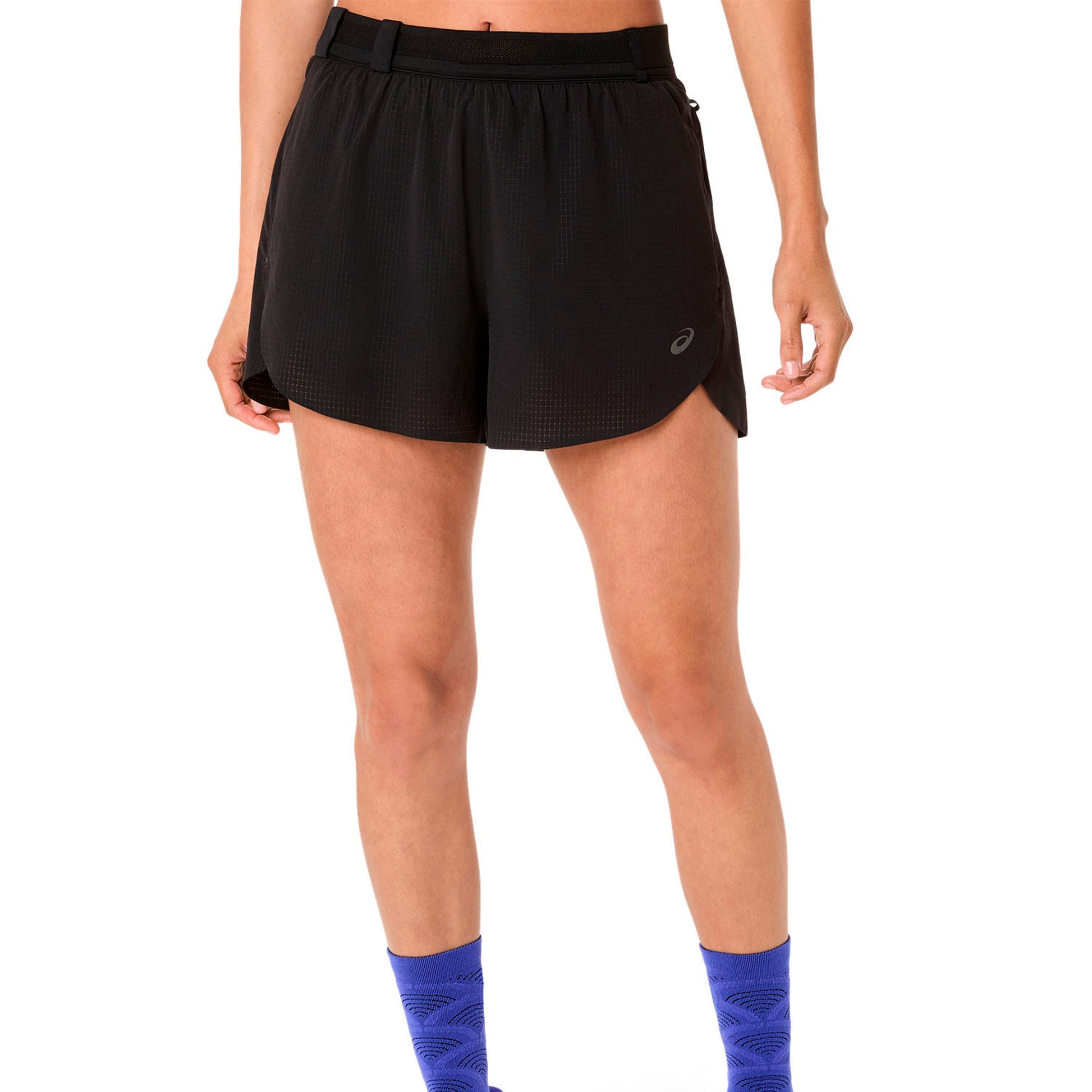 ASICS Metarun Split Laufshorts Damen-schwarz