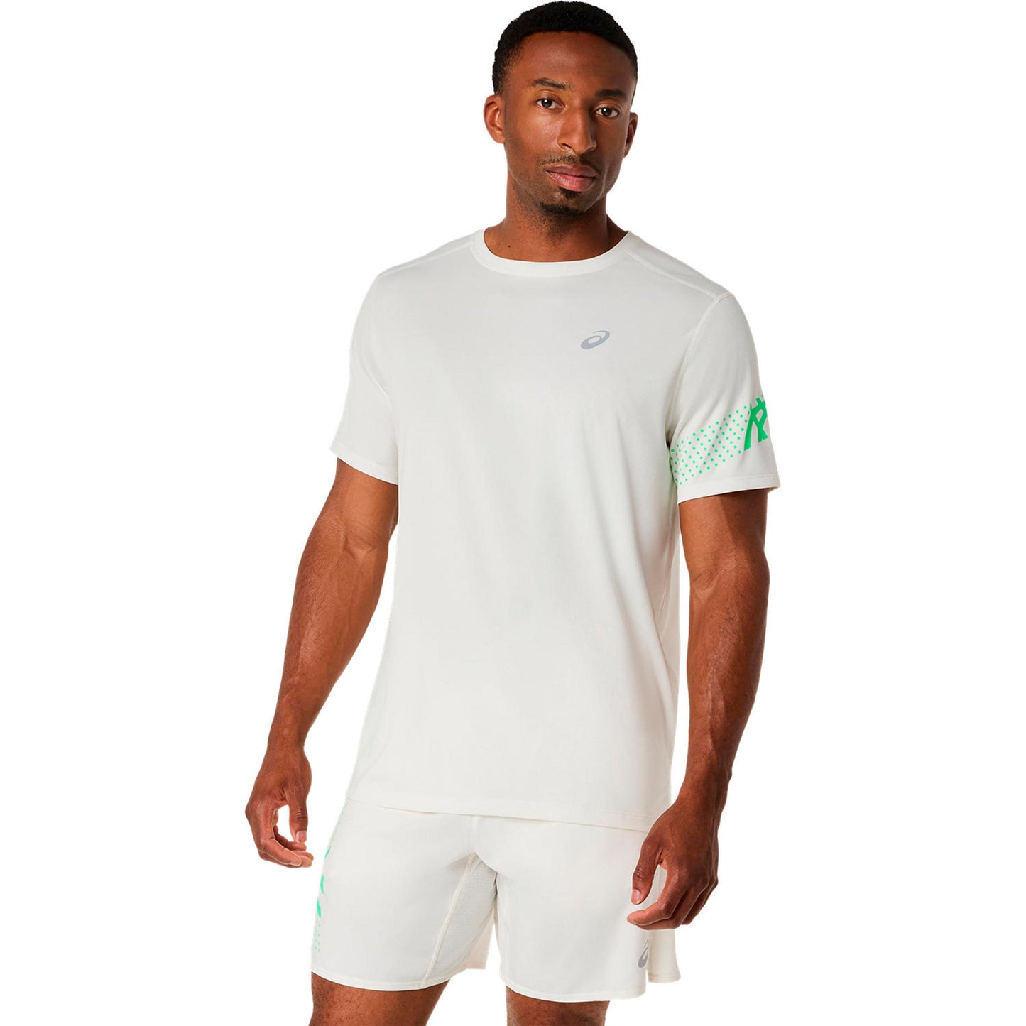 ASICS Icon  Laufshirt Herren - beige, grün