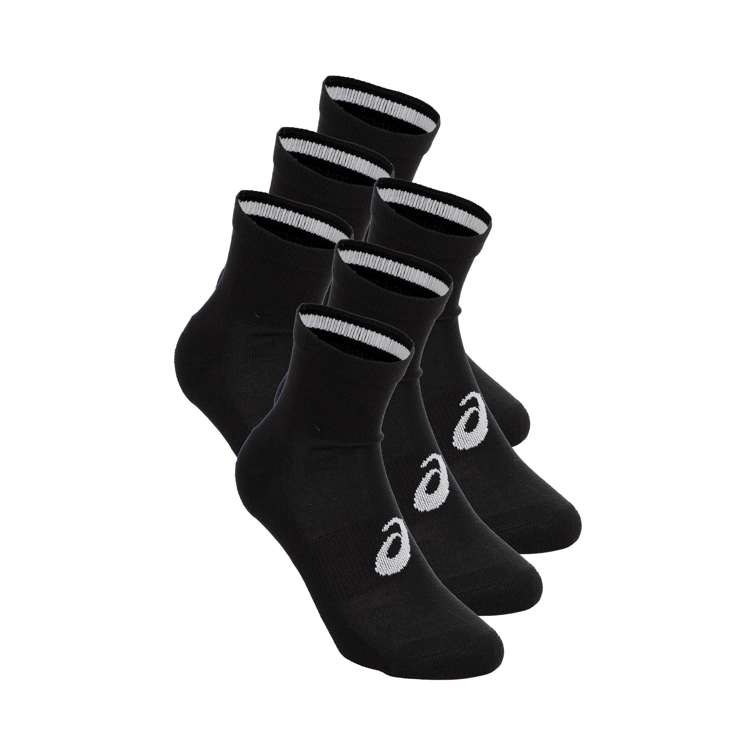 ASICS 6PPK Quarter Laufsocken Unisex-schwarz