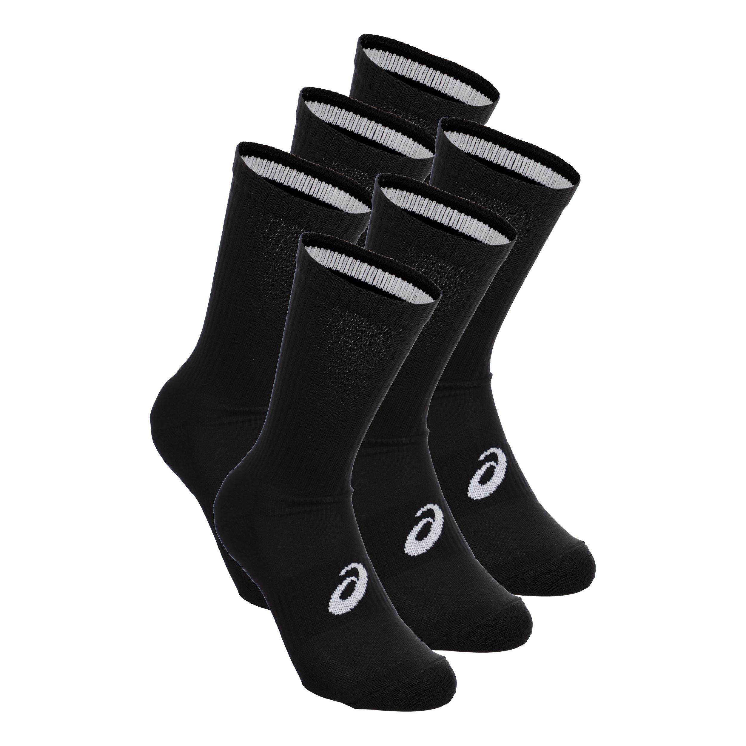 ASICS 6PPK Crew Laufsocken Unisex-schwarz