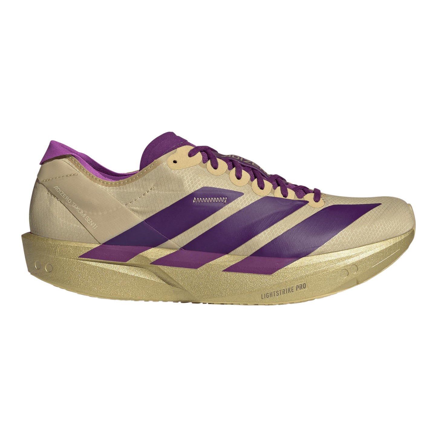 adidas Adizero Takumi Sen 11 Wettkampfschuh Herren - beige, lila