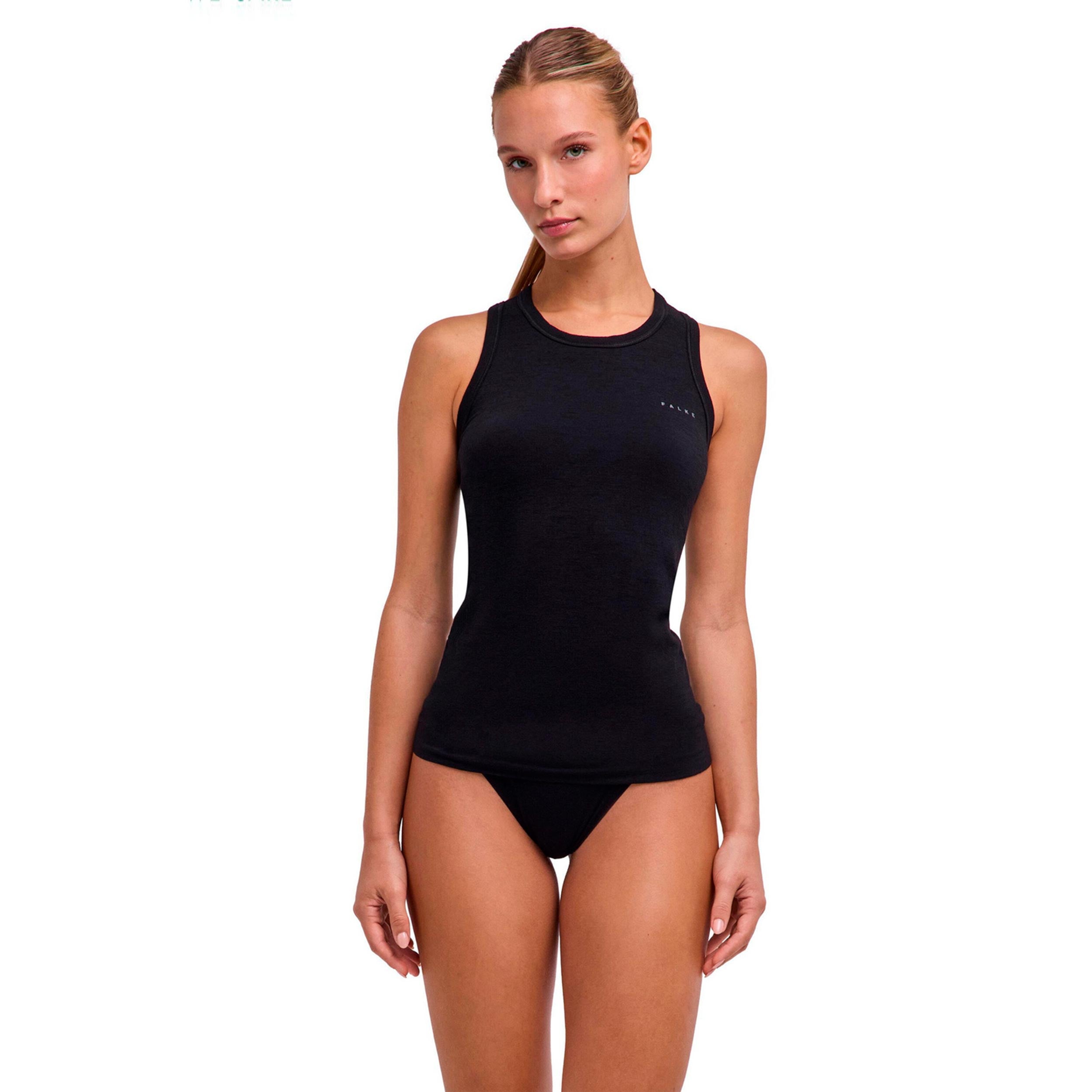 Falke Wool Tech Light  Unterhemd Damen-schwarz