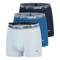 Essential Cotton Stretch Trunk Boxer Short 3er Pack Herren - blau