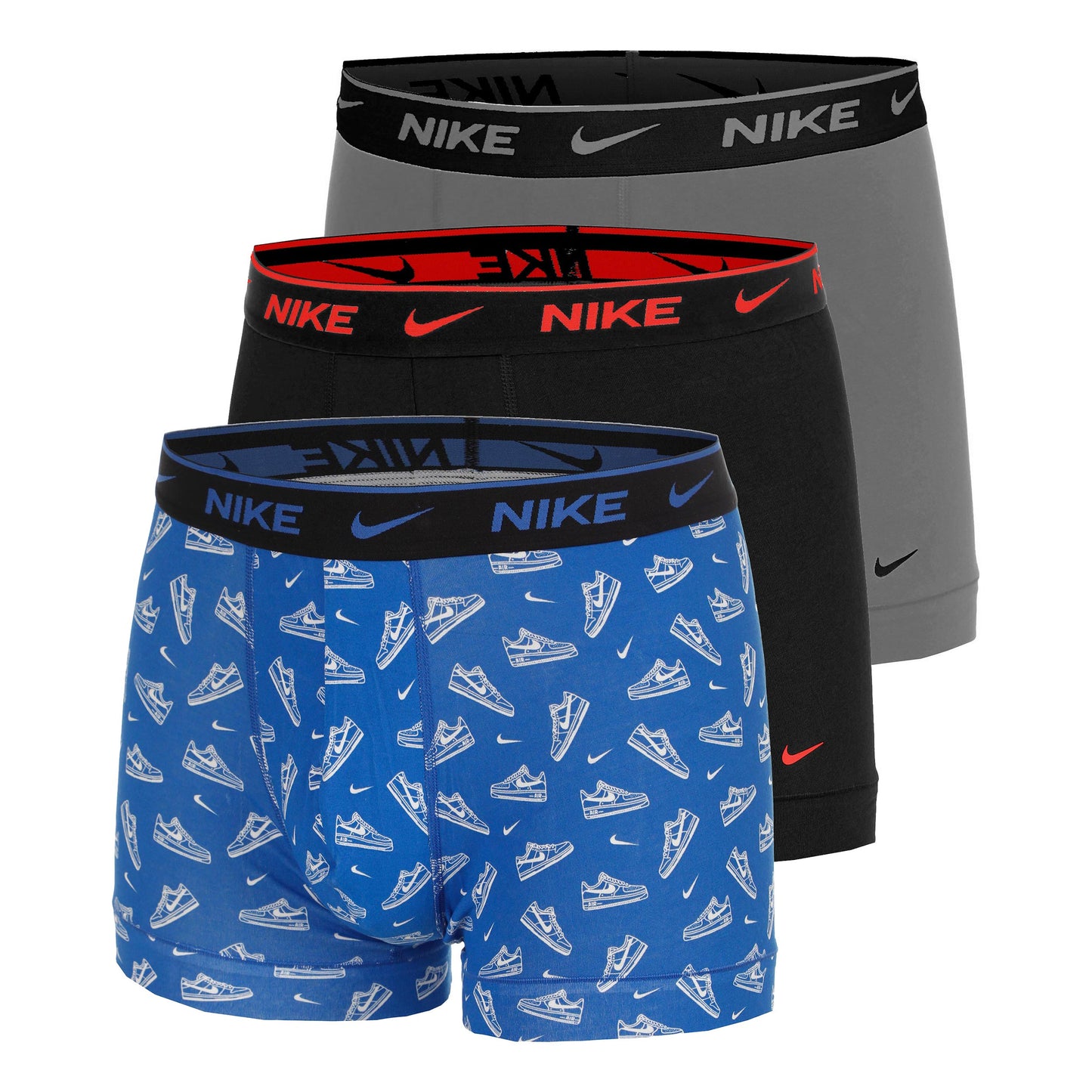 Nike Essential Cotton Stretch Trunk Boxer Short 3er Pack Herren - hellblau