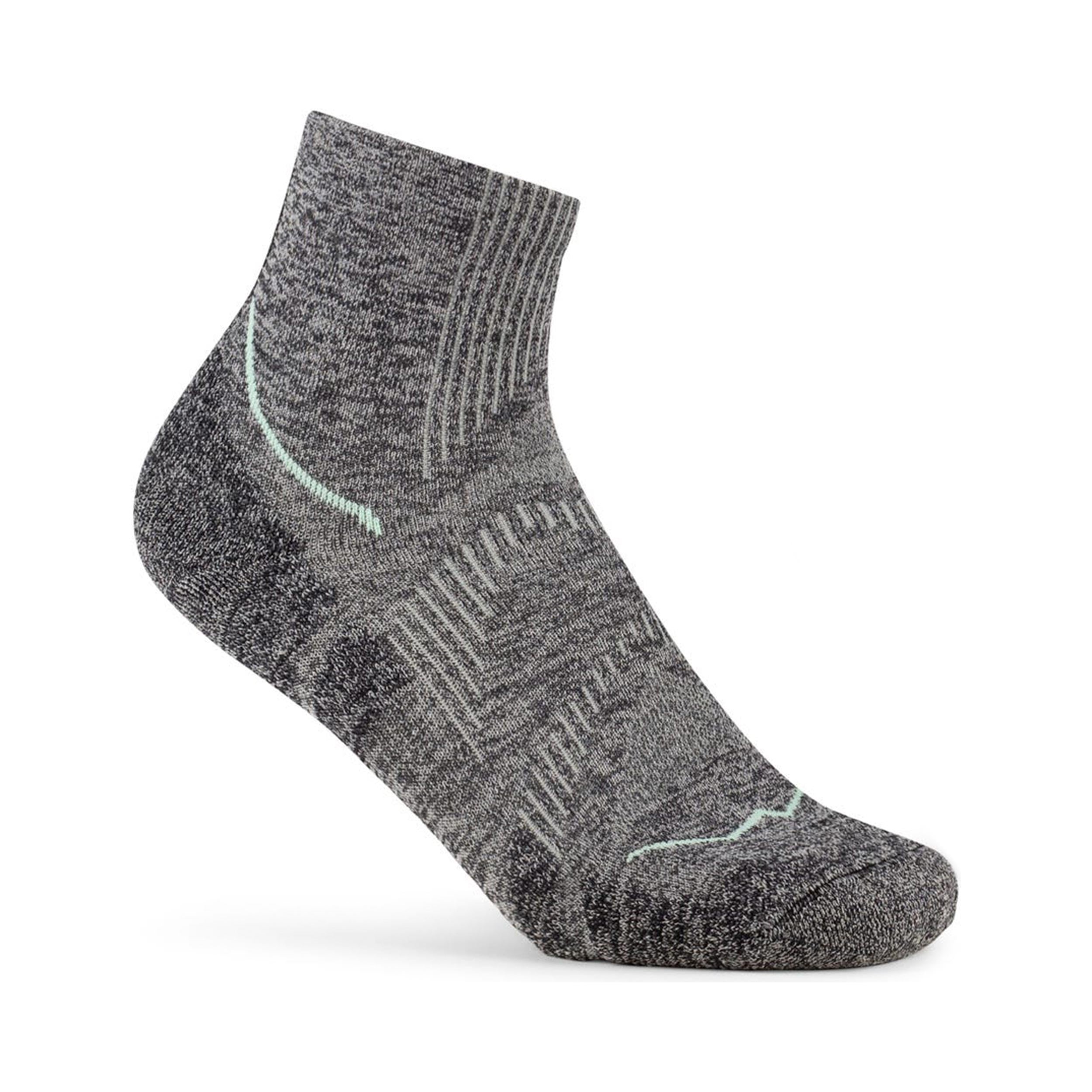 Buff Dryflx Quarter  Laufsocken Unisex-hellgrau