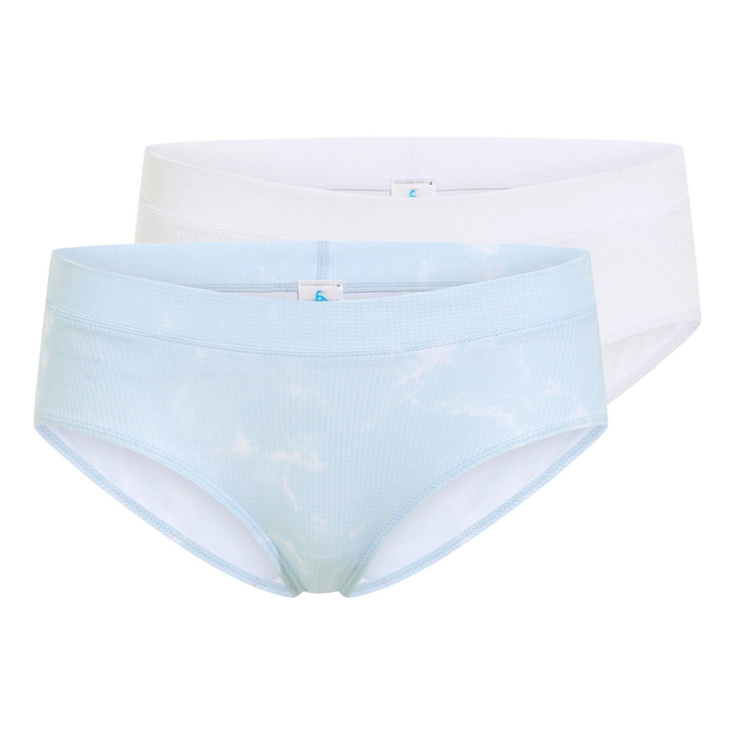 Odlo Active Light Graphic 2 pack Panty Damen-hellblau, weiß