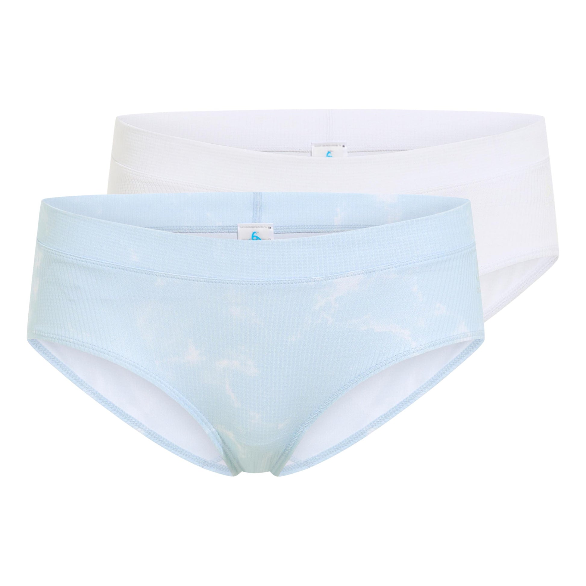 Odlo Active Light Graphic 2 pack Panty Damen-hellblau, weiß