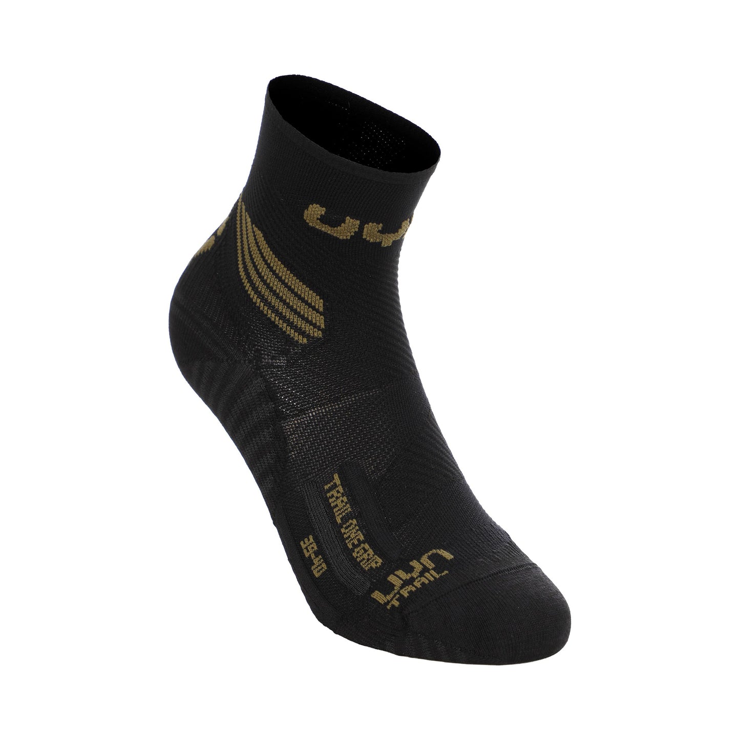 UYN Trail One Grip Laufsocken Herren - schwarz, oliv