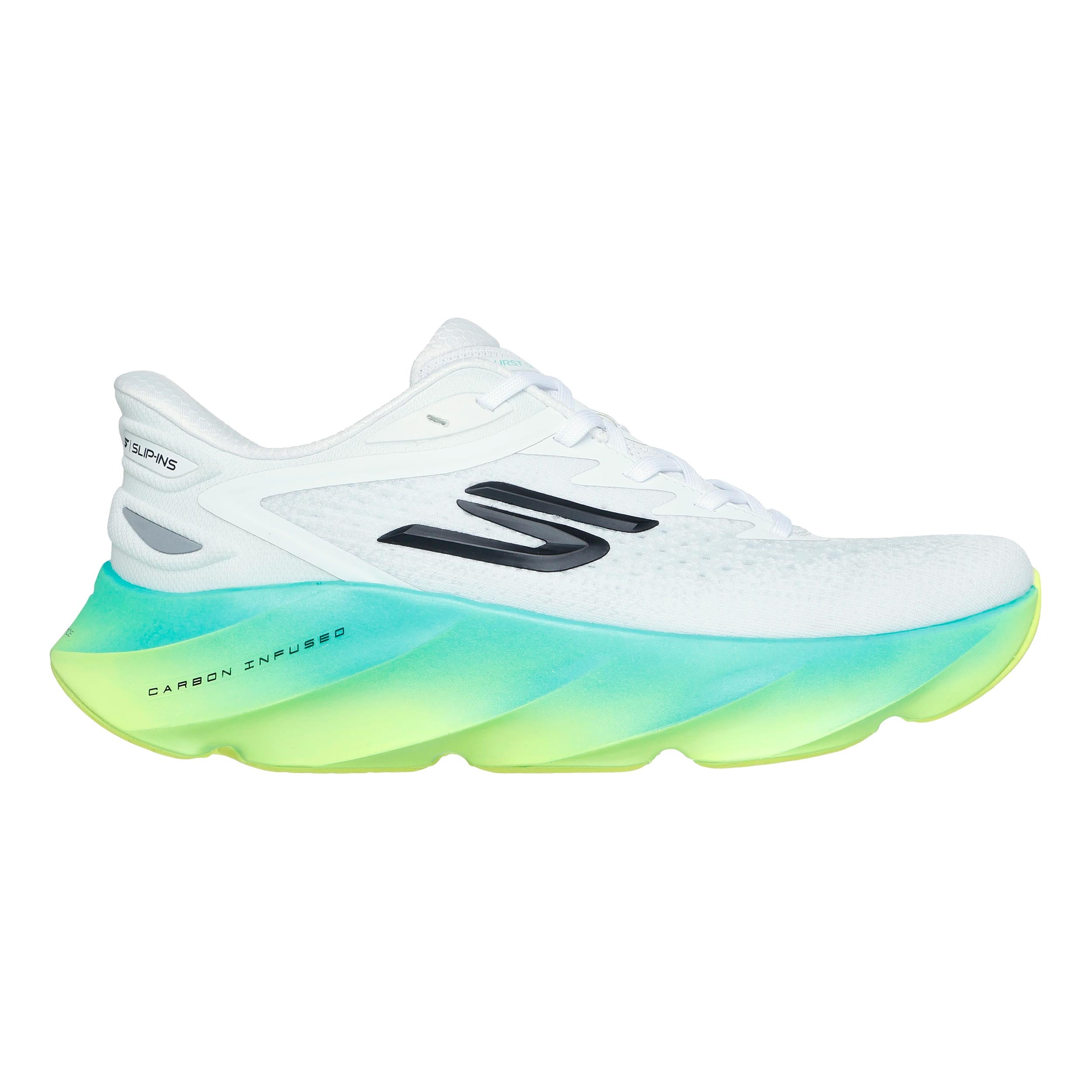 Skechers SKX Aero Burst Slip-In Neutralschuh Herren - weiß, limette