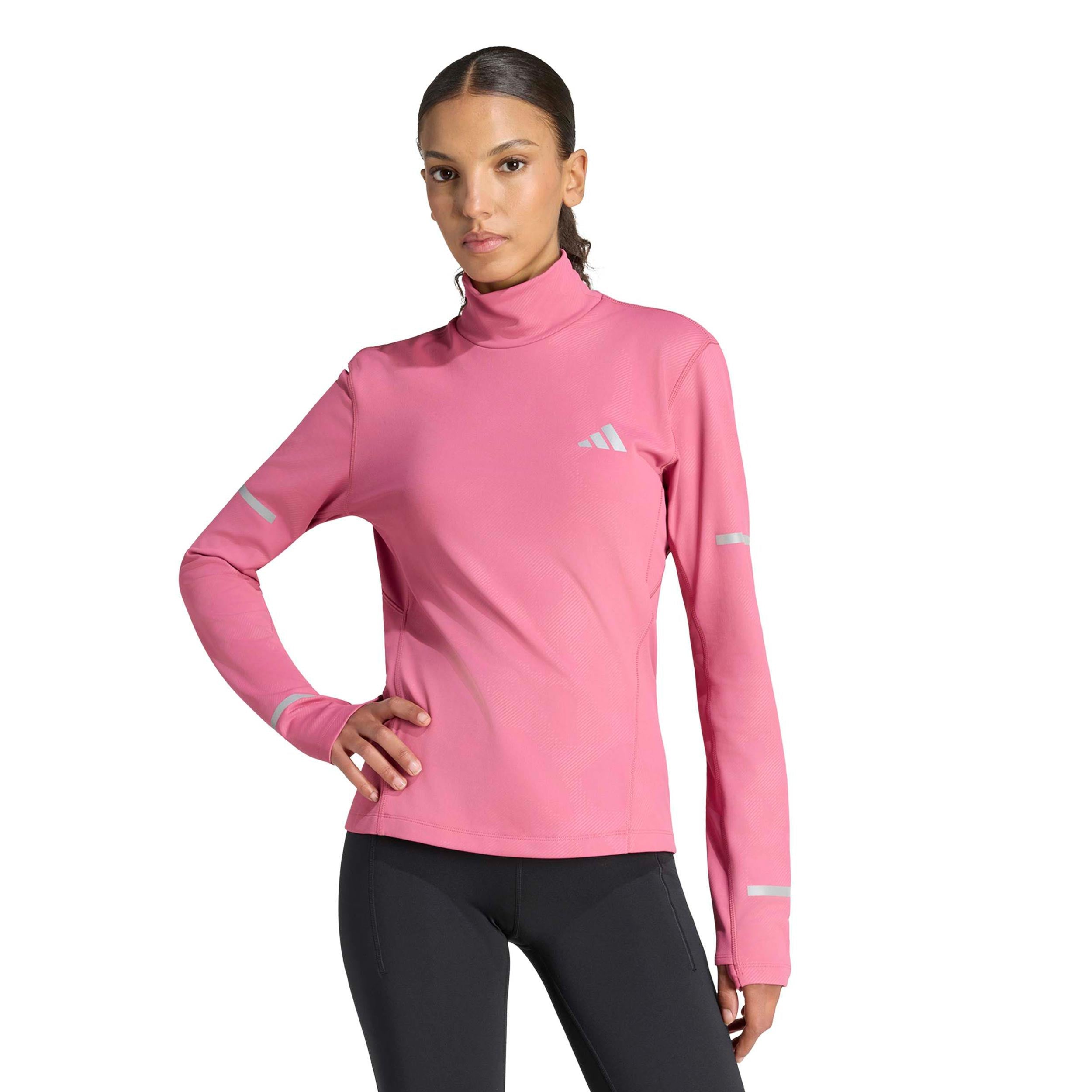 adidas adi365 Warm Laufshirt Damen - weinrot