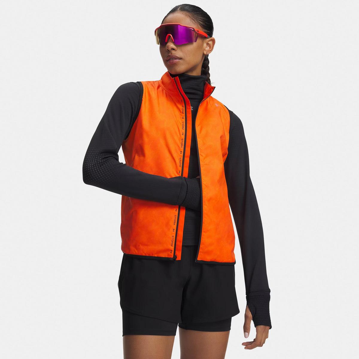 Under Armour Velociti ColdWeather Storm  Laufweste Damen - orange