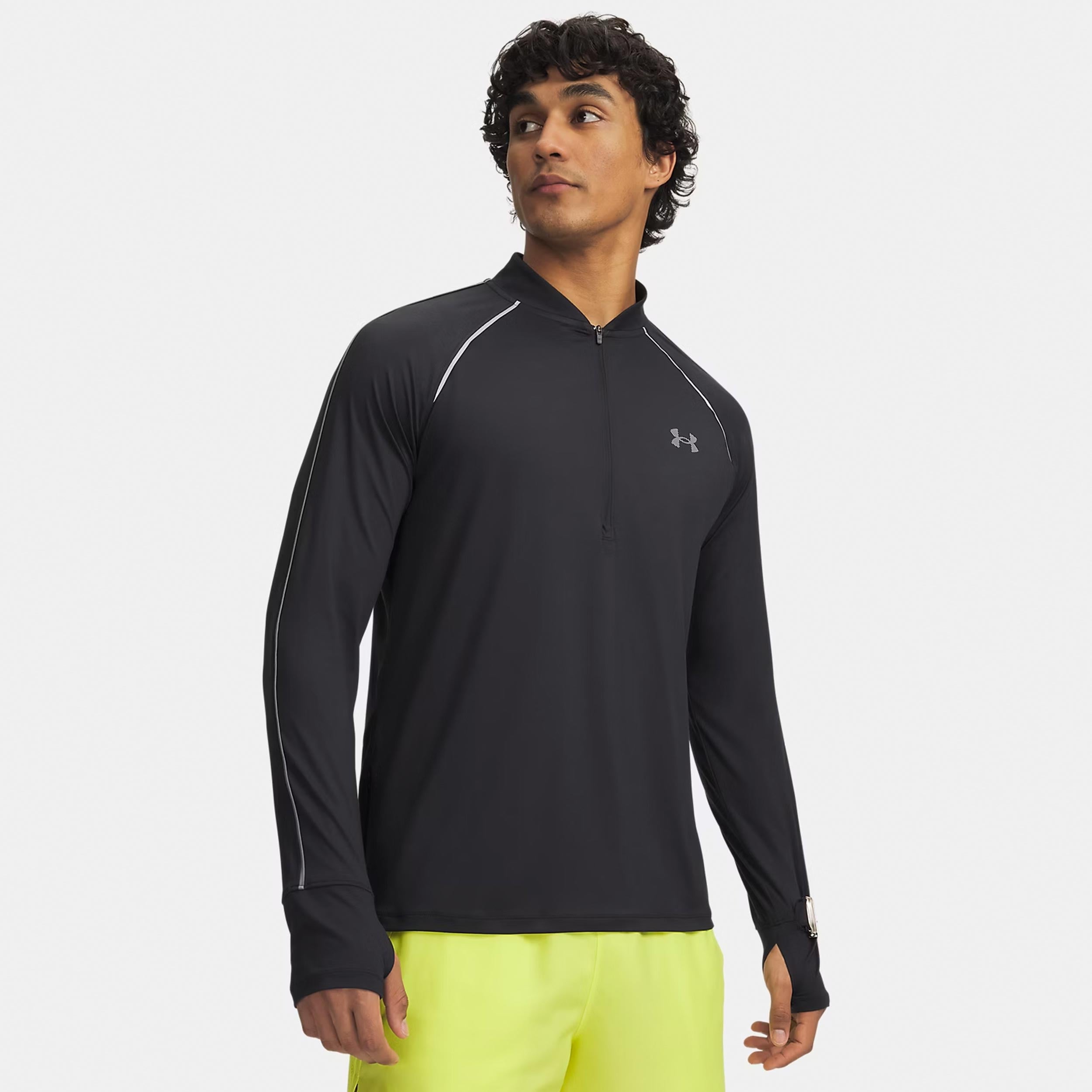 Under Armour Velociti Half Zip  Laufshirt Herren - schwarz