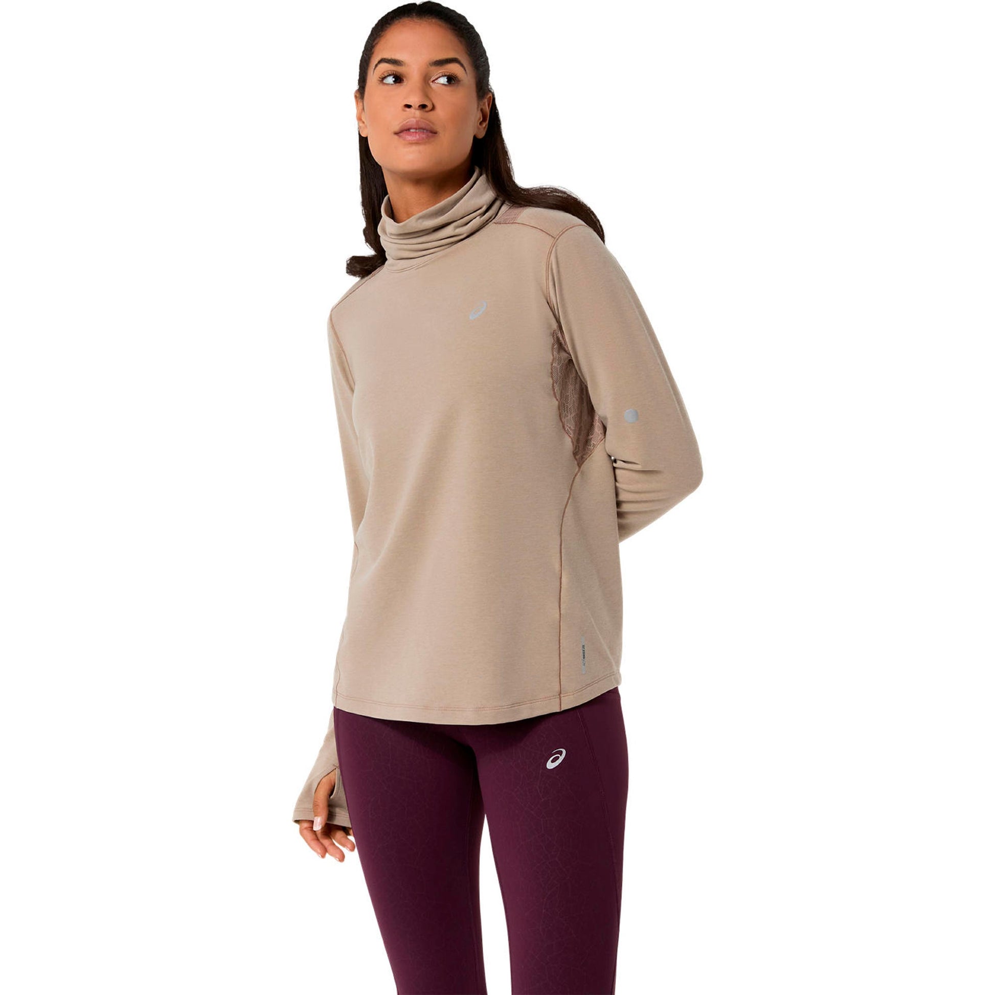 ASICS Nagino Winter  Laufshirt - beige
