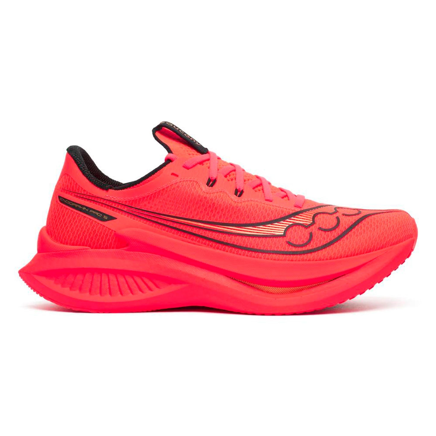 Saucony Endorphin Pro 5 Wettkampfschuh Herren - rot, schwarz