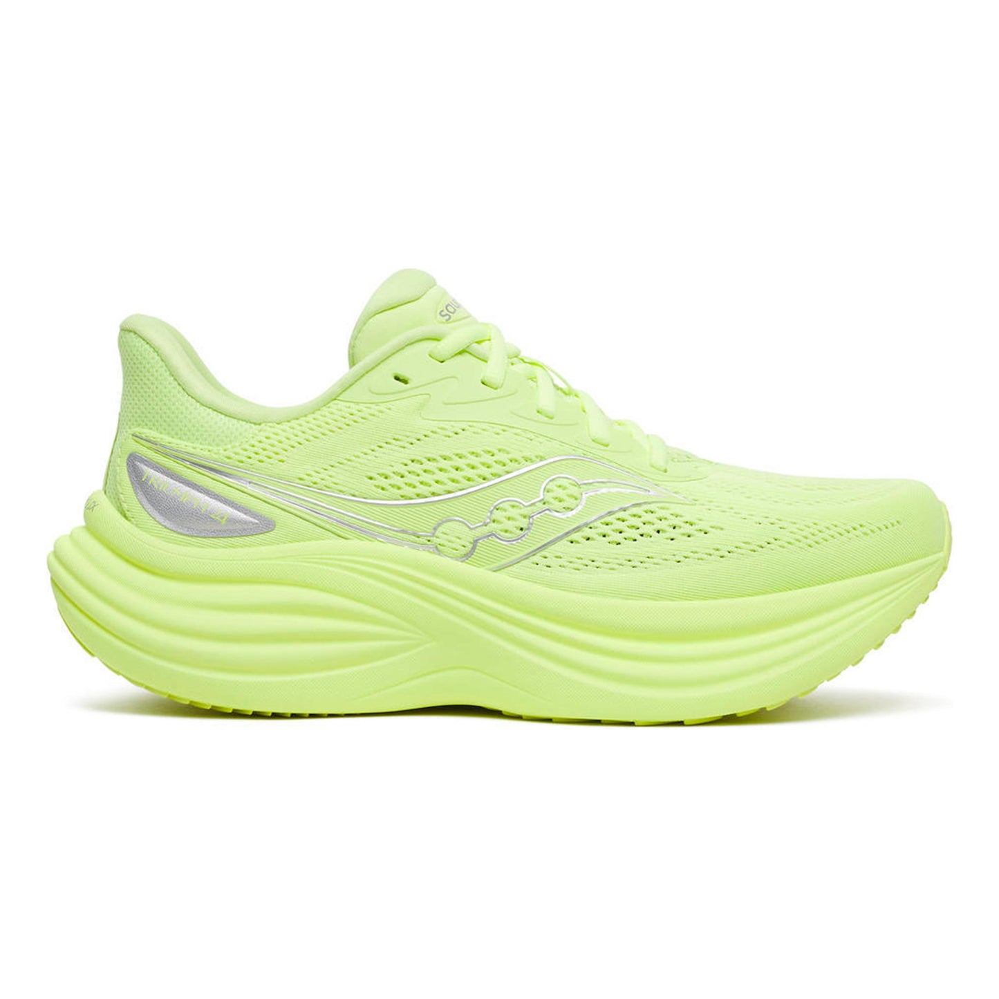Saucony Triumph 24 Neutralschuh Damen - neongelb, silber
