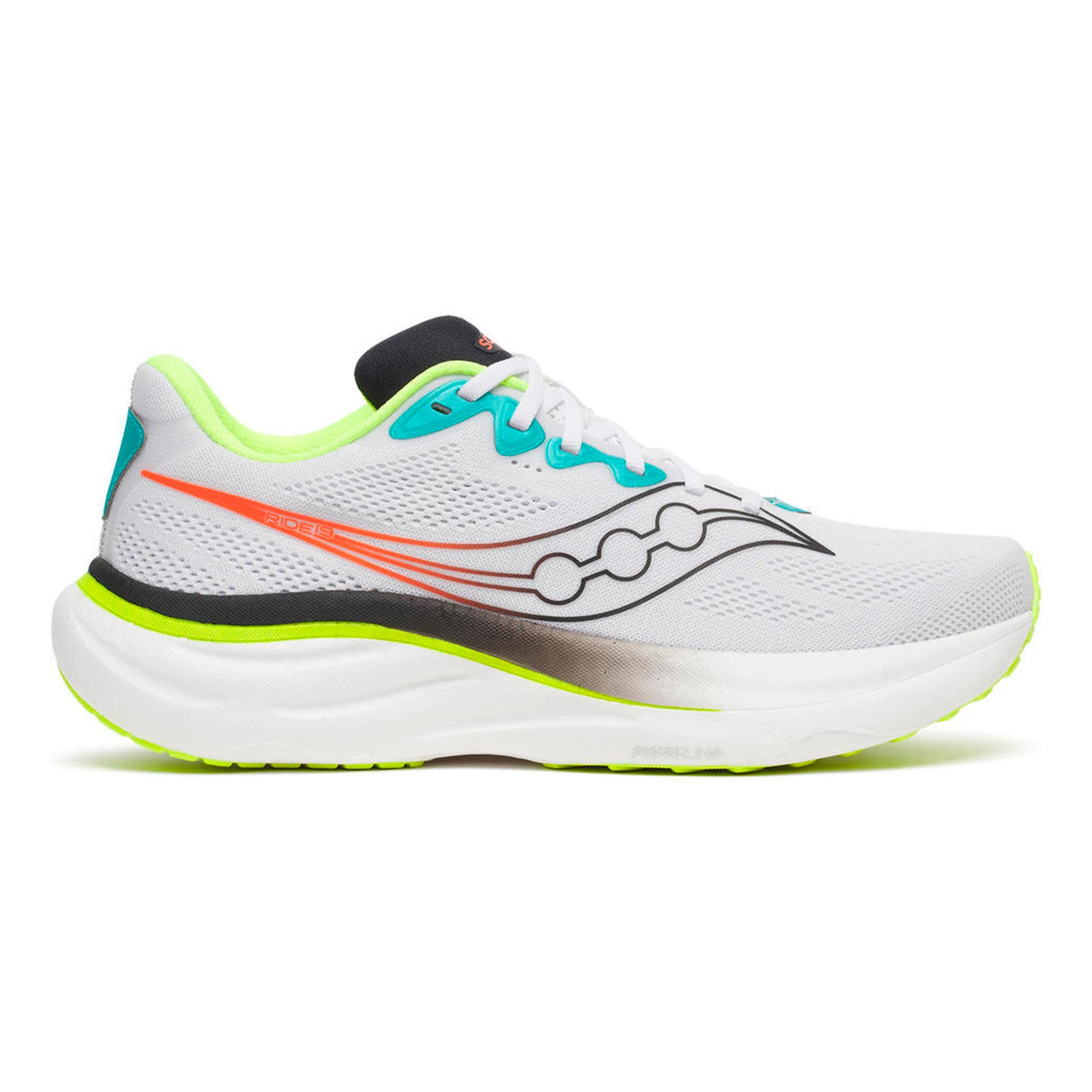 Saucony Ride 19 Neutralschuh Herren - weiß, mehrfarbig