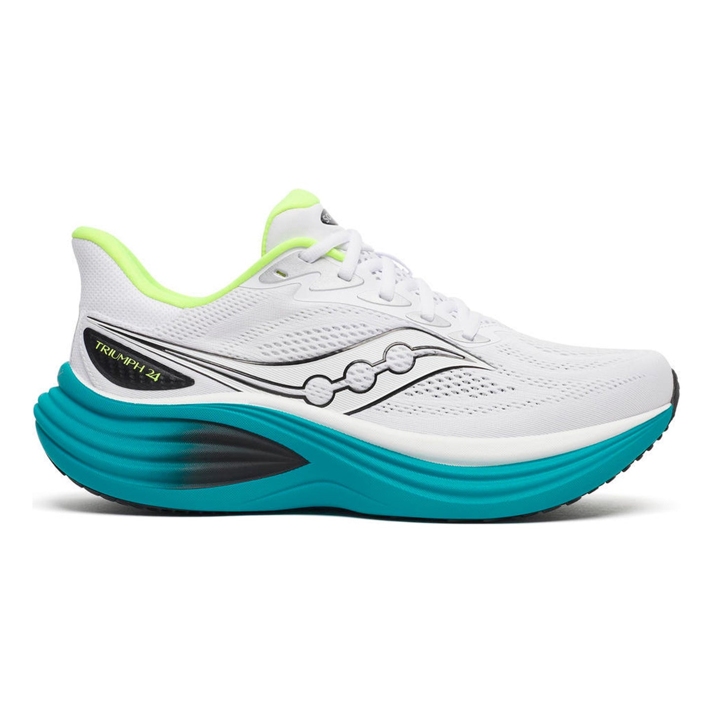 Saucony Triumph 24 Neutralschuh Herren - weiß, türkis