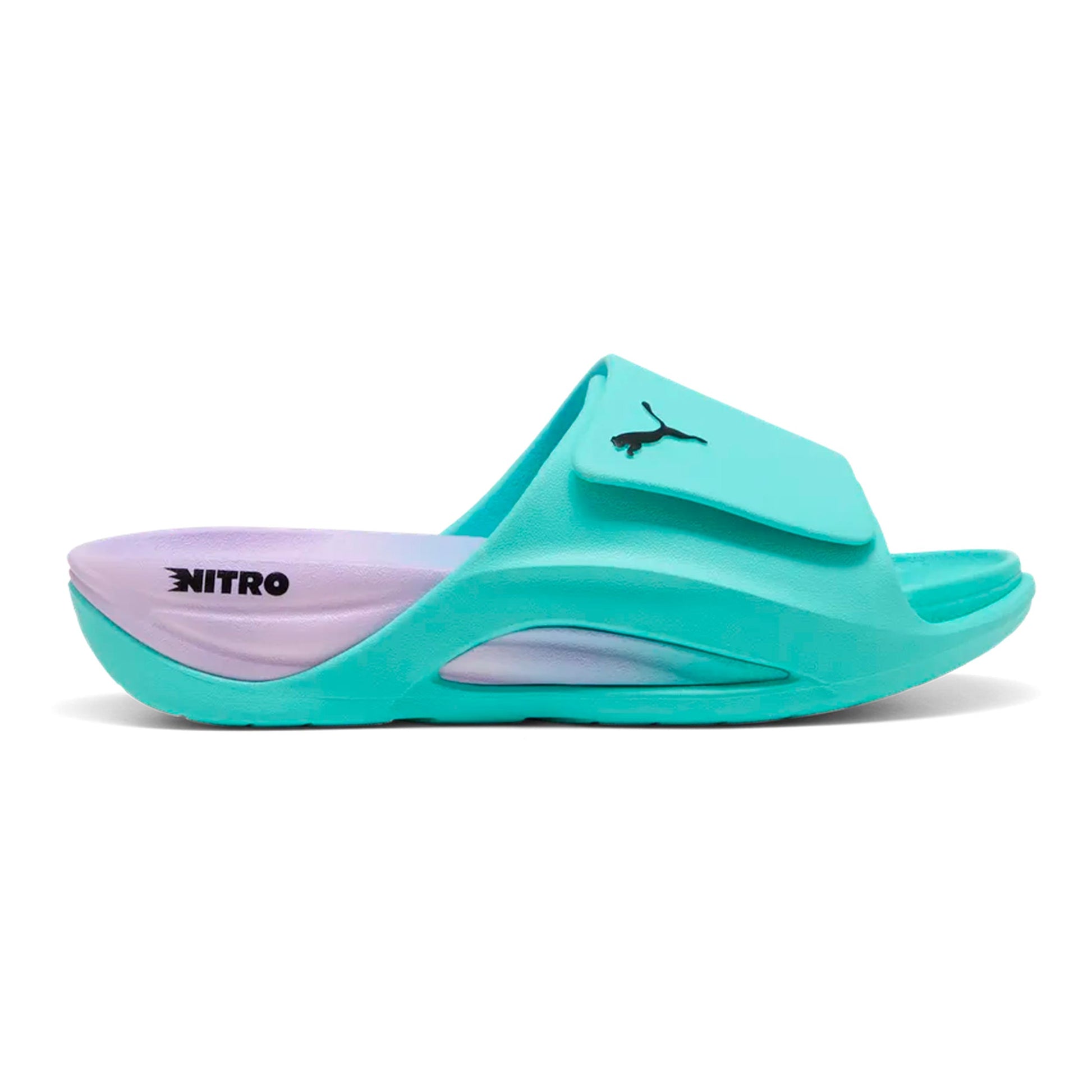 Puma Nitrocat Slide V HYROX Recoveryschuh Unisex - blau, mint