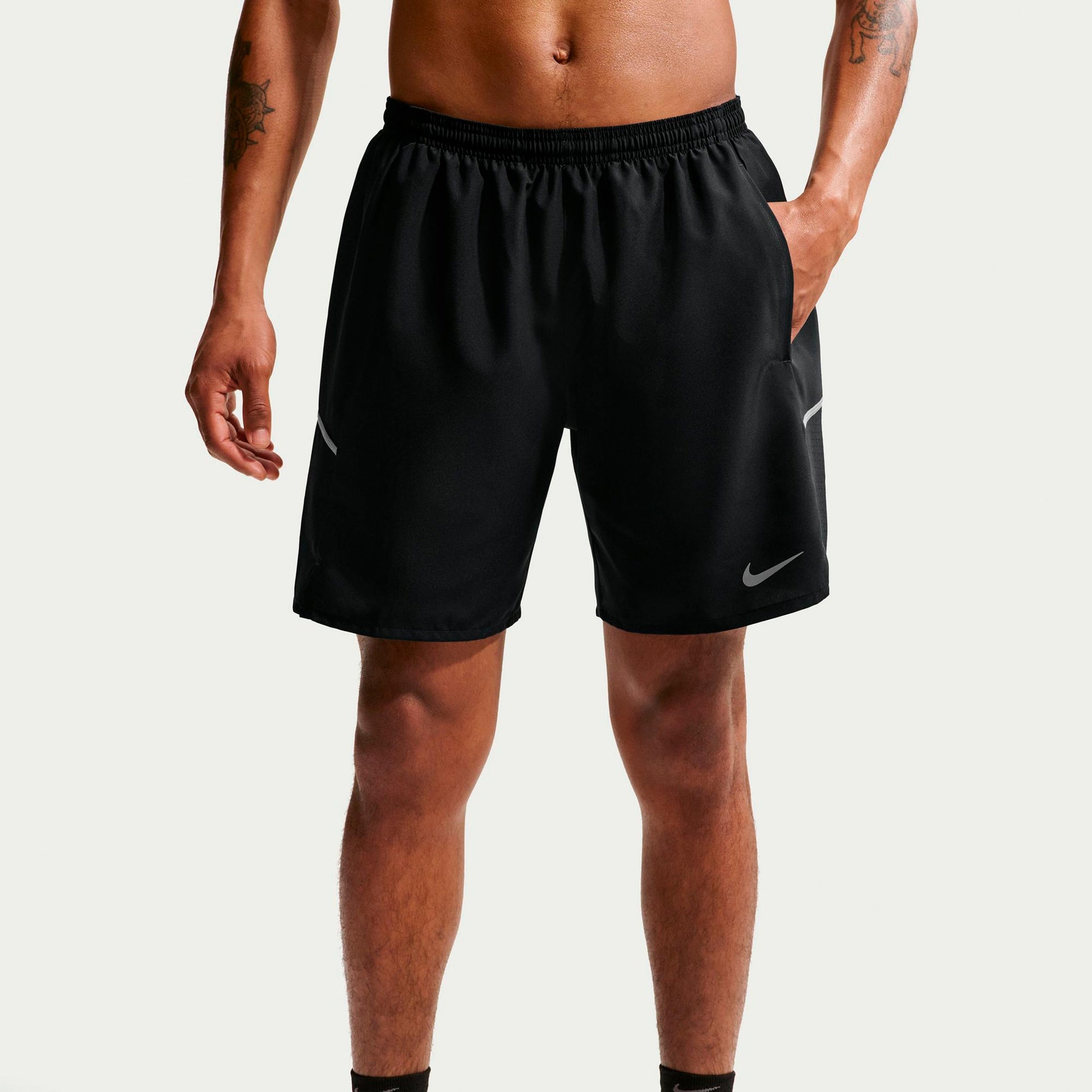 Nike Miler 7in  Laufshorts Herren - schwarz, silber