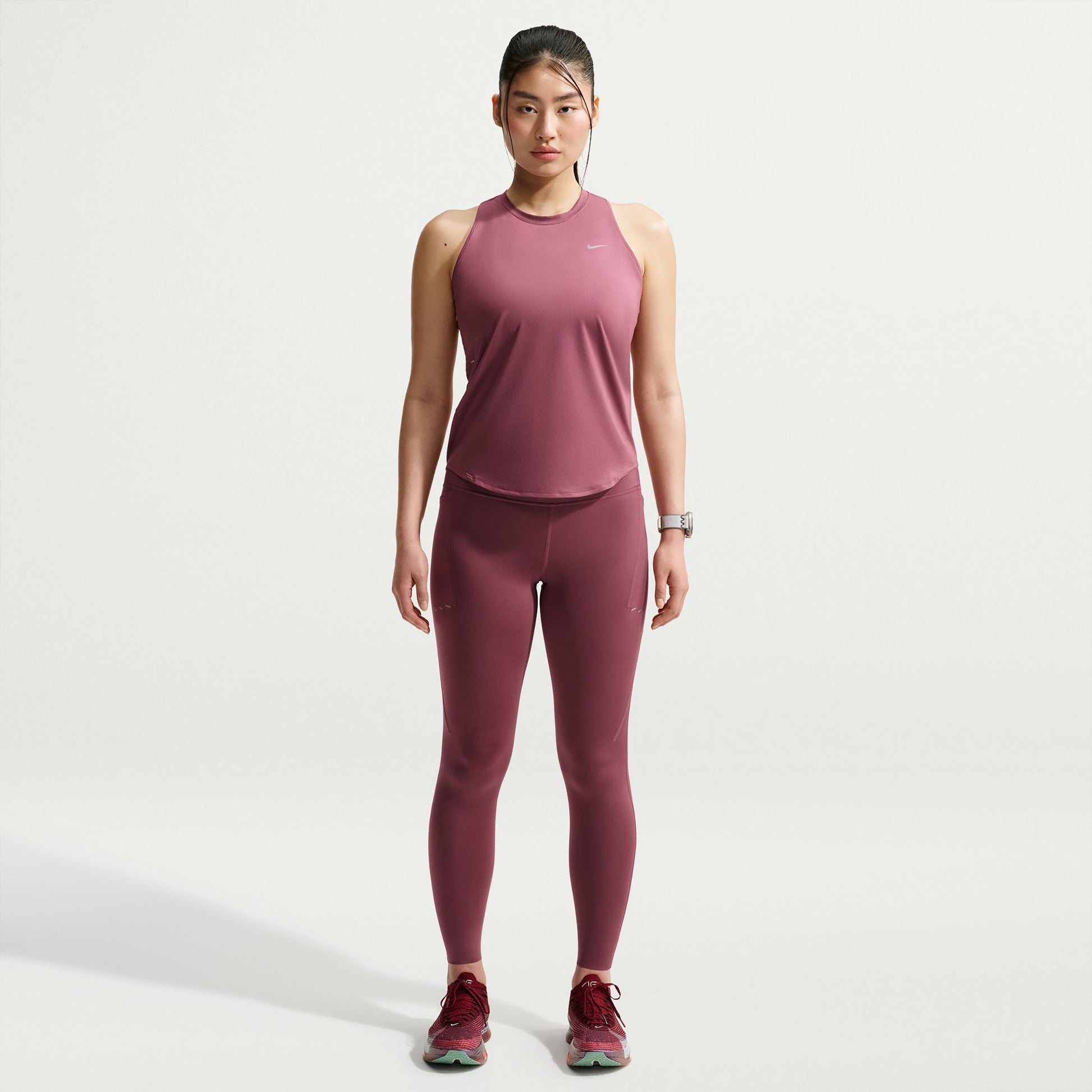 Nike Swift  Laufshirt Damen - mauve, silber
