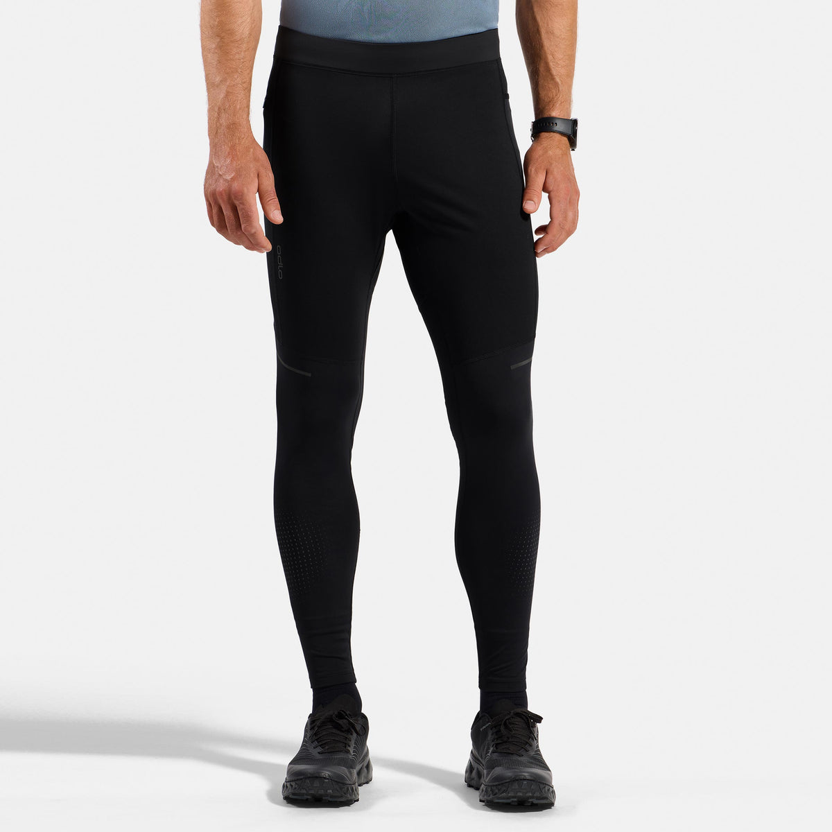 Odlo Zeroweight Warm Reflective  Lauftight Herren - schwarz