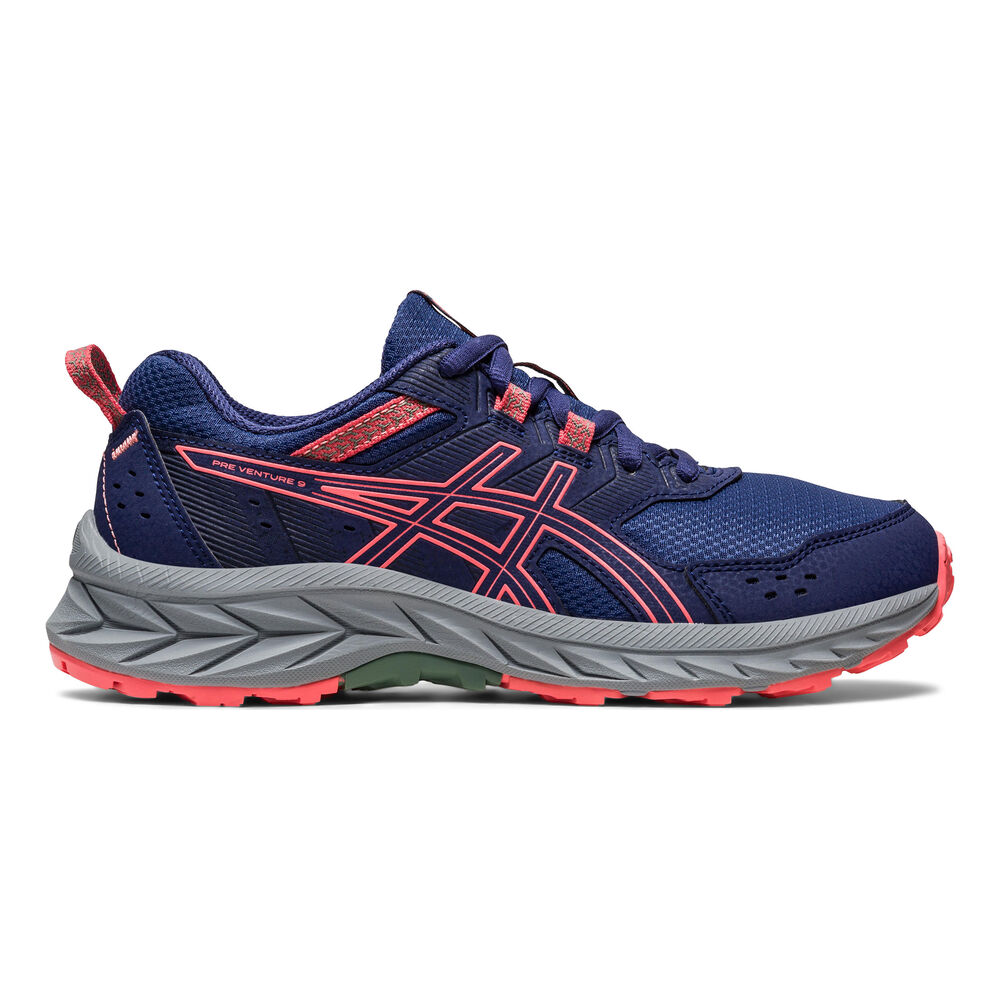 ASICS Pre-Venture 9 GS Trailschuh Kinder - Blau, Koralle, Größe 38