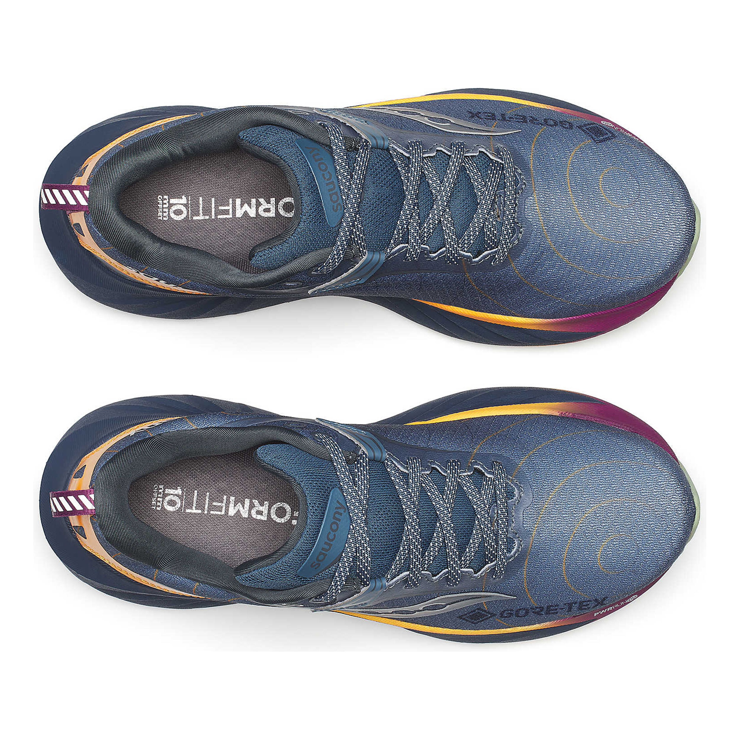 Saucony Triumph 22 GTX Neutralschuh Damen Grau Orange in GroBe 39 online kaufen Running Point AT