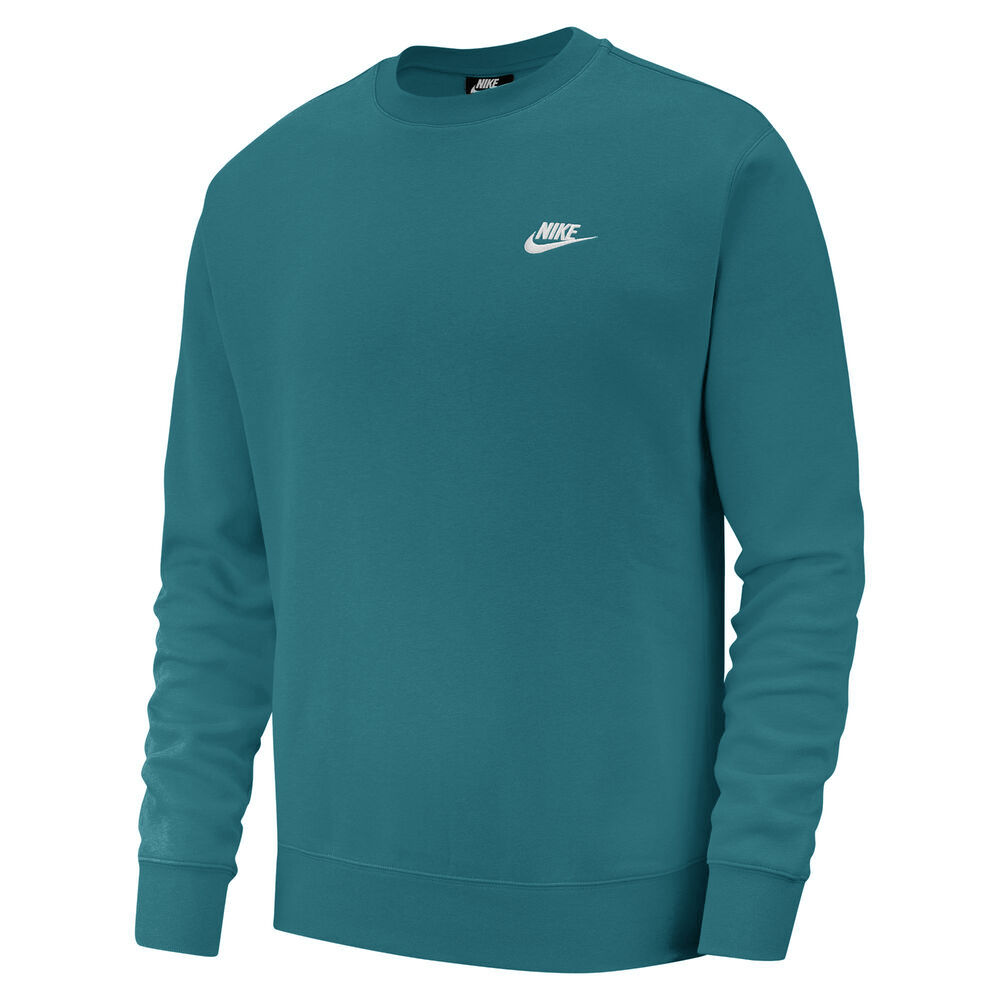 Nike Club Crew Longsleeve Herren - Grün, Größe L