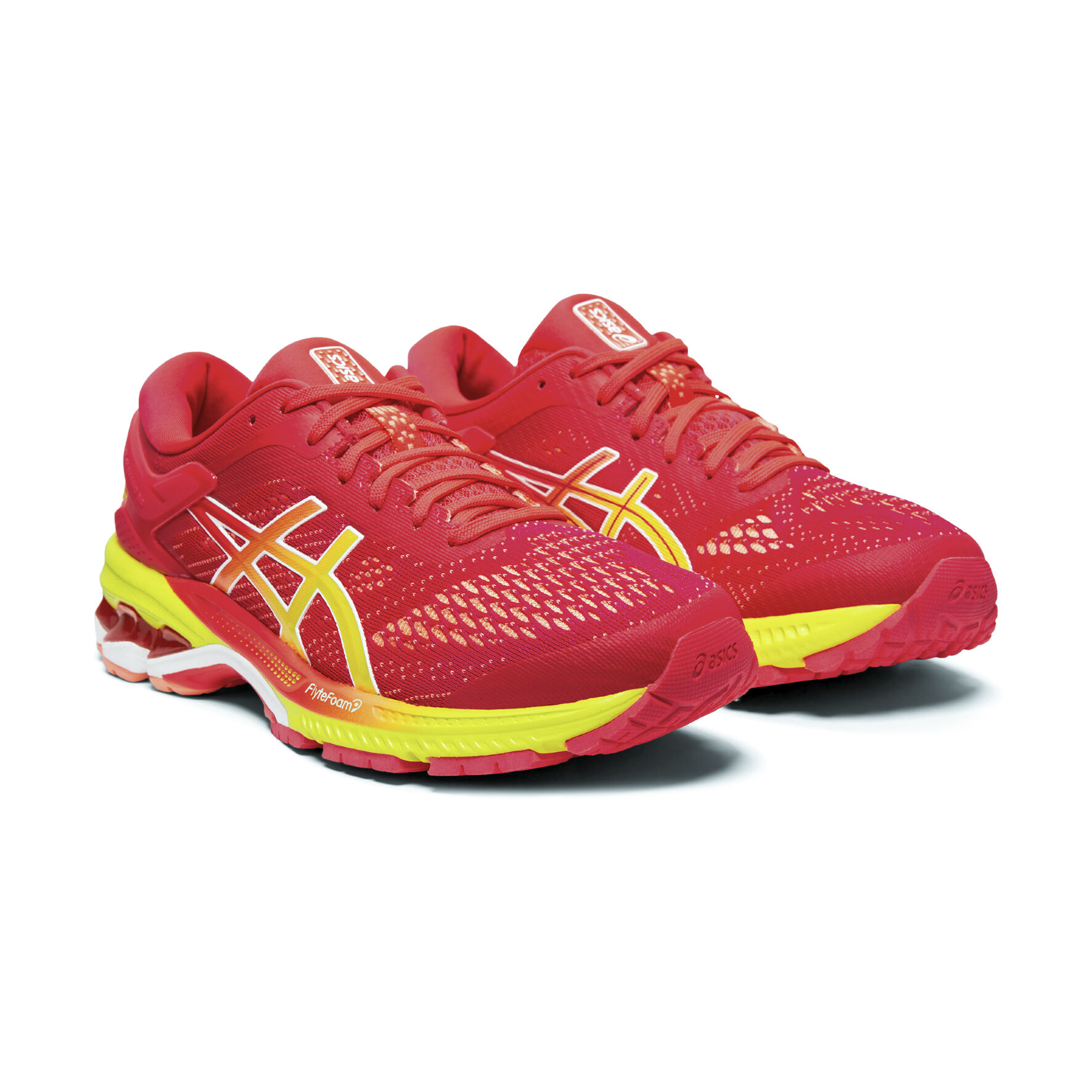 ASICS Gel Kayano 26 Stabilitatsschuh Damen Pink Limette online kaufen Running Point AT