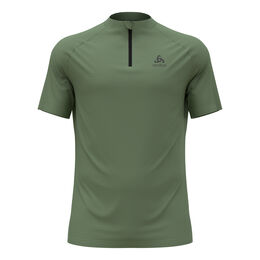 T-Shirt Crew Neck Shortsleeve Half-Zip Essential