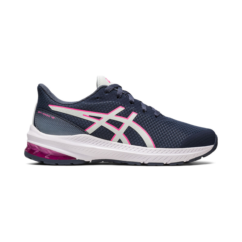 ASICS GT-1000 12 GS Stabilitätsschuh Kinder - Blaugrau, Pink, Größe 35.5
