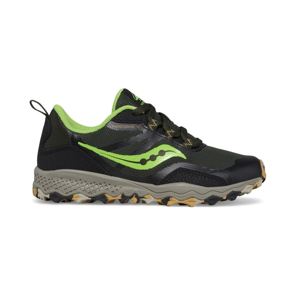 Saucony Peregrine 12 Shield Trailschuh Kinder - Schwarz, Neongrün, Größe 37.5 product