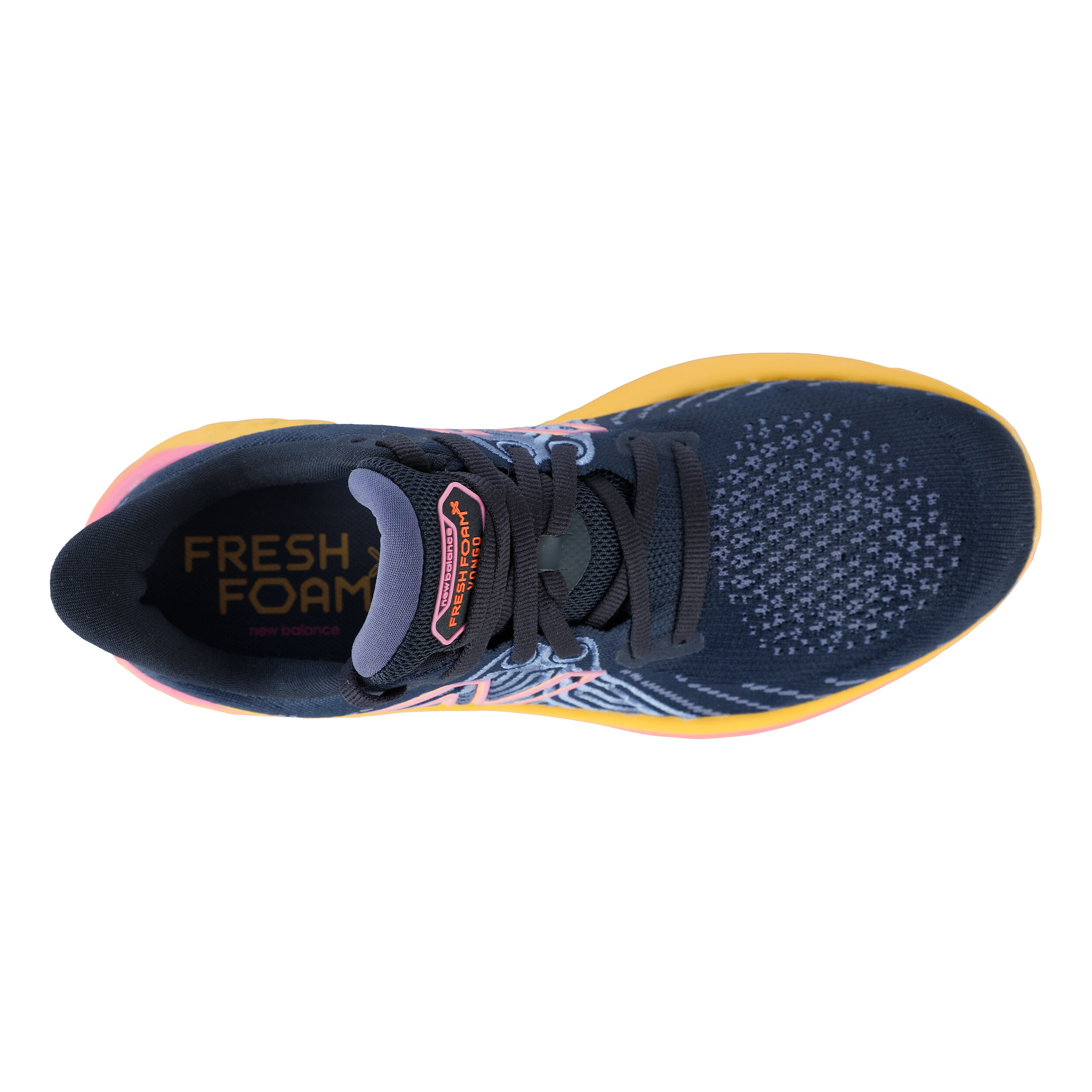 New Balance Fresh Foam X Vongo V5 Stabilitatsschuh Damen Schwarz Orange in GroBe 41 5 online kaufen Running Point AT