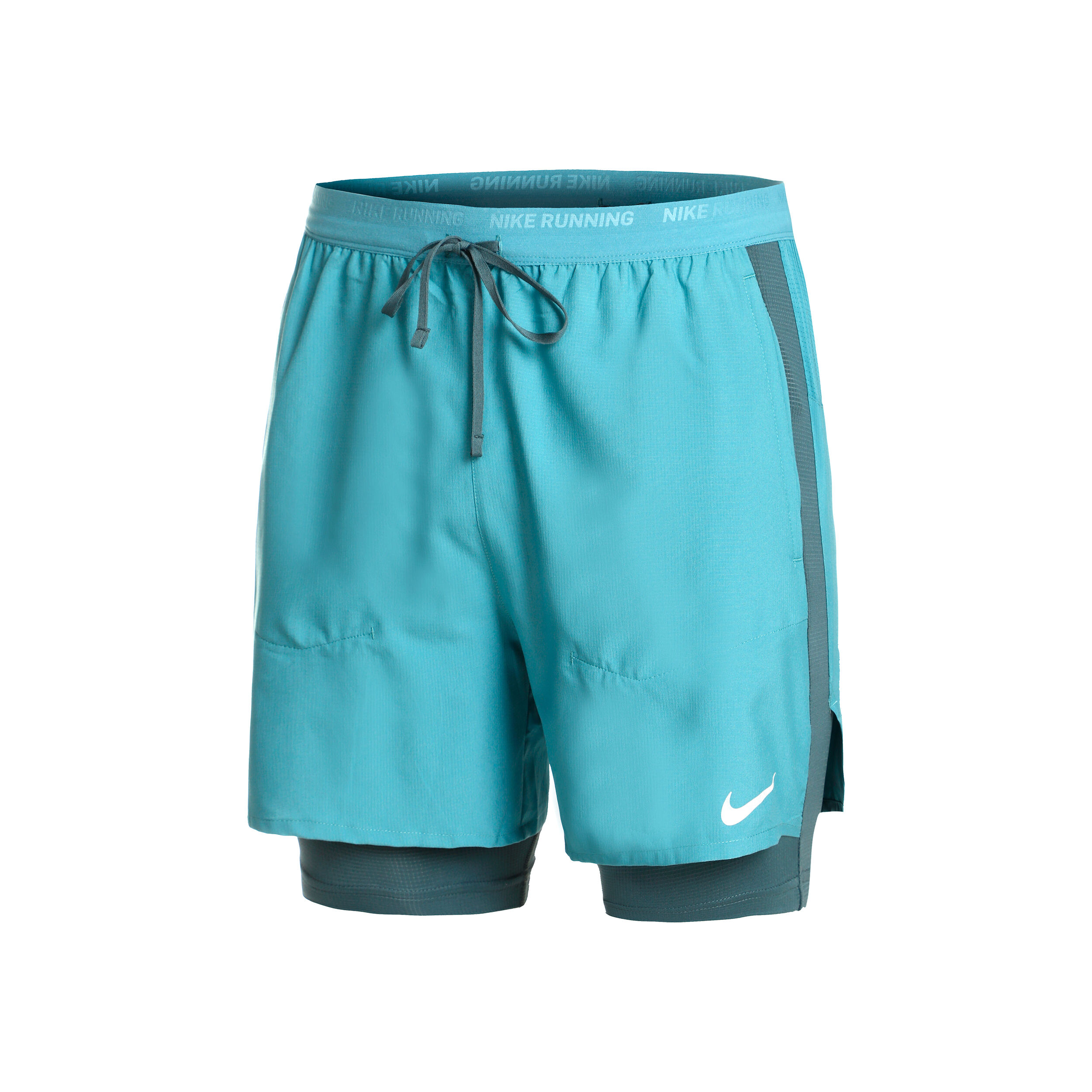Nike Dri Fit Stride Hybrid 5in 2in1 Running Shorts Herren Blau Grau online kaufen Running Point AT