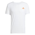 adidas Bekleidung adidas Adizero Laufshirt Herren-Wei&szlig;,Orange