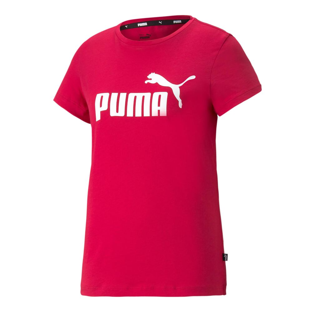 Essential günstig Kaufen-Puma Essential Logo T-Shirt Damen - Berry, Größe XS. Puma Essential Logo T-Shirt Damen - Berry, Größe XS <![CDATA[Damen-T-Shirt von Puma in der Farbe Berry (Herstellerfarbbezeichnung: persian red).]]>. Kostenloser Versand ab 49€ und 