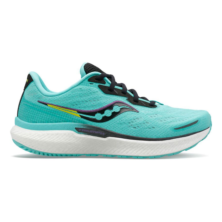 Saucony Triumph 19 Neutralschuh Damen Blau Grau online kaufen Running Point AT