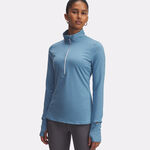 Under Armour Laufshirt Under Armour Launch Pro Half-Zip Longsleeve Damen-Blau