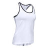 Knockout Tank-Top Damen-Weiß,Schwarz