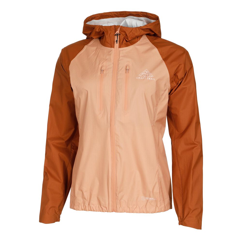 Craft Pro Trail 2L Lightweight Laufjacke Damen - Beige, Caramel, Größe L