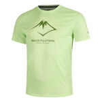 ASICS Bekleidung ASICS Fujitrail Logo Laufshirt Herren-Limette,Oliv