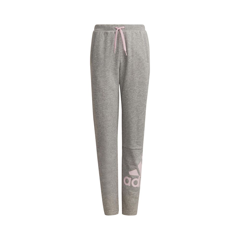 adidas Big Logo FT Trainingshose Kinder - Grau, Pink, Größe 116