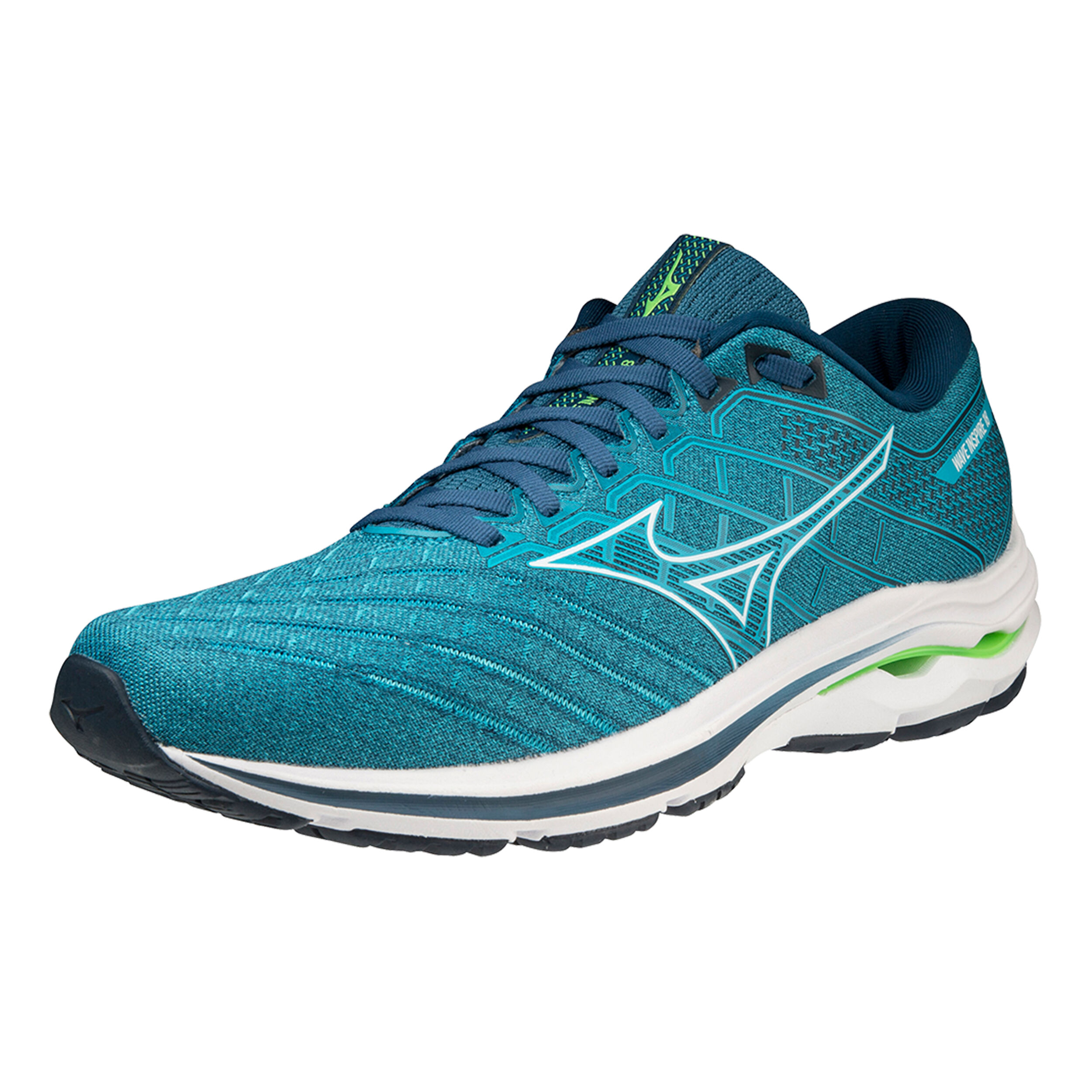 Mizuno Wave Inspire 18 Stabilitatsschuh Herren Blau WeiB online kaufen Running Point AT