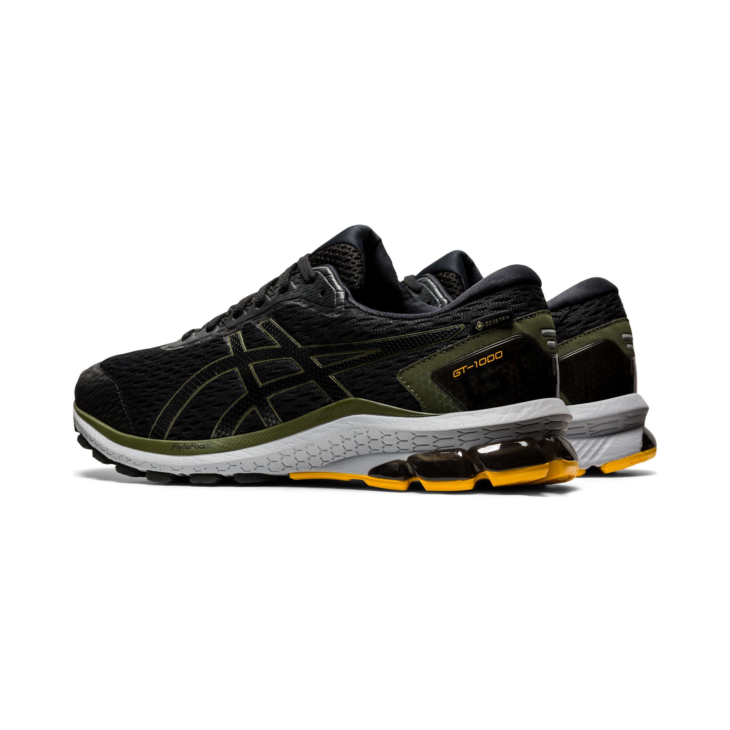 ASICS GT 1000 9 G TX Stabilitatsschuh Herren Dunkelgrau Oliv online kaufen Running Point AT