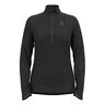 Zeroweight Ceramiwarm Reflective Mid Layer Half-Zip Lauftop Damen-Schwarz