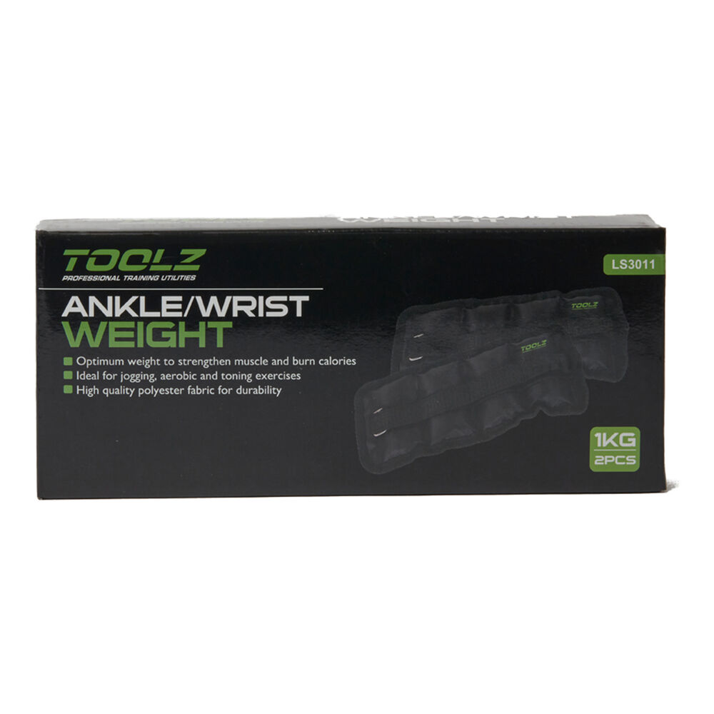 TOOLZ Wrist/Ankle Weight 1kg - 2pcs Gewichtsmanschetten - Schwarz