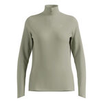 Odlo Bekleidung Odlo Essential Ceramiwarm 1/2 Zip Laufshirt Damen-Oliv