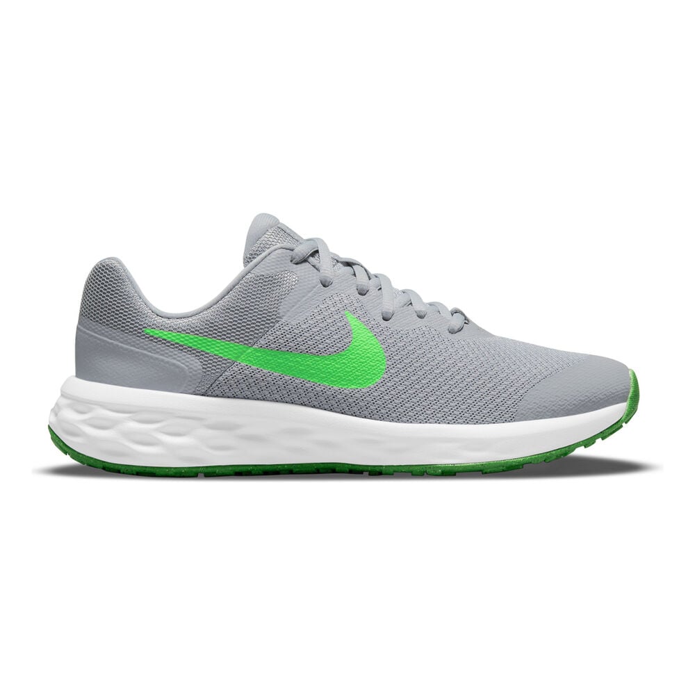 Nike Revolution 6 Neutralschuh Kinder - Grau, Grün, Größe 38